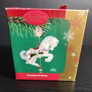 Heirloom Ornament Collection Carousel Horse 2004‎ Christmas Go Round vintage